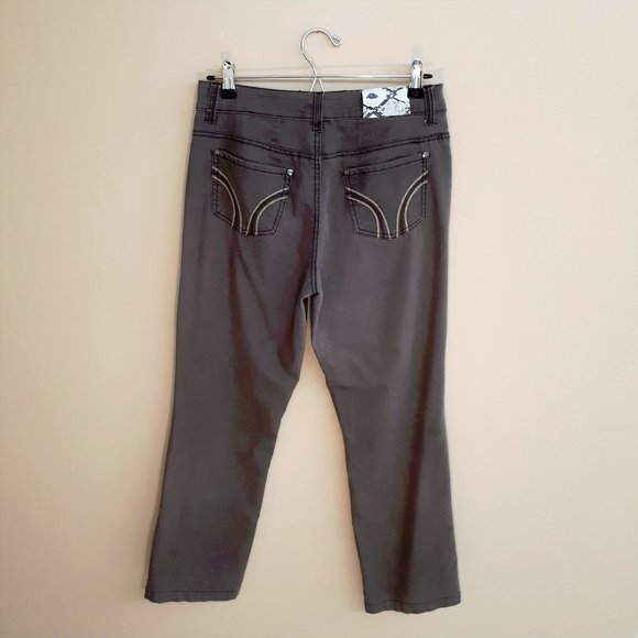 POINT ZERO Vintage Boot Cut Jeans in Chocolate Brown Ombré Fade - Picture 2 of 16